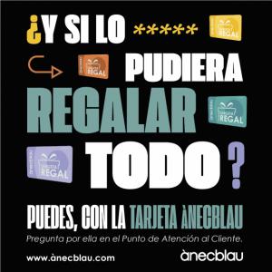 La forma más cómoda de disfrutar del Centro Comercial ànecblau: su nueva Tarjeta Regalo