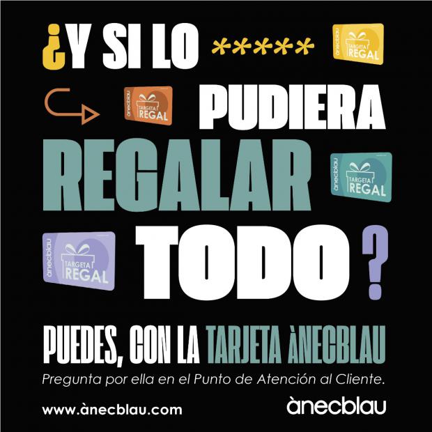 Cartel promocional de la Tarjeta Regalo de ànecblau