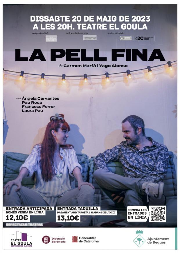 Cartel de la obra teatral "La Pell fina"