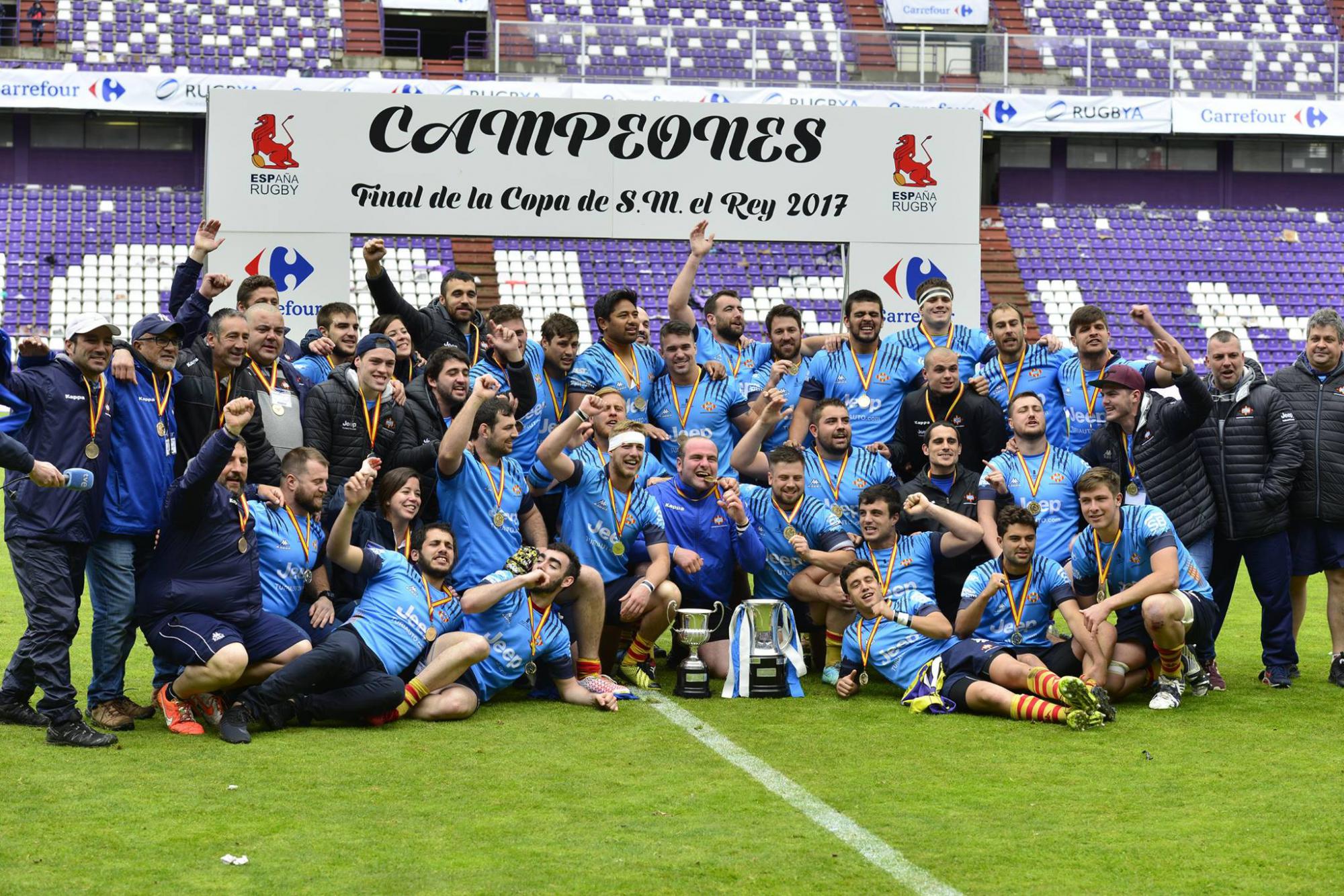 La UE Santboiana, campiona de la Copa del Rei de rugbi (16-6)