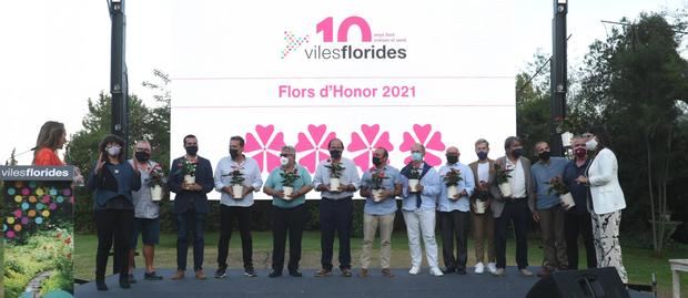 Sant Feliu consigue por tercer año consecutivo las cuatro flores de Honor de Viles Florides