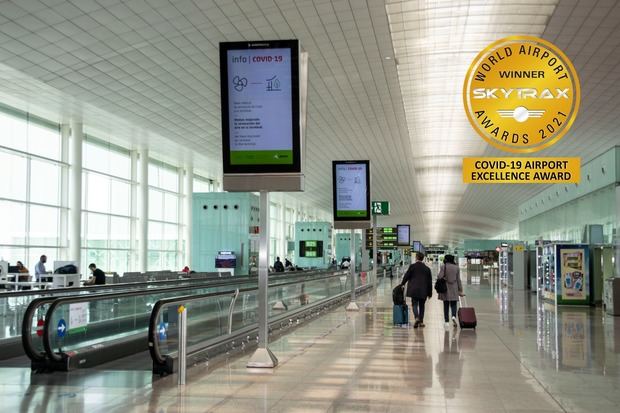 El Aeropuerto Josep Tarradellas Barcelona-El Prat galardonado con el premio 'COVID-19 Airport Excellence Awards'