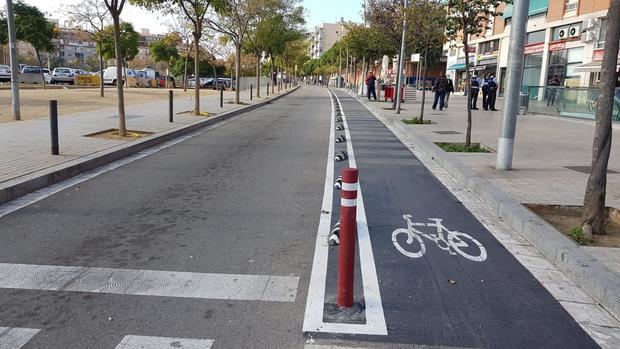 La red pedaleable crece en L'Hospitalet de Llobregat