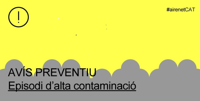 Se activa el nuevo aviso preventivo de contaminación del aire por partículas PM10
