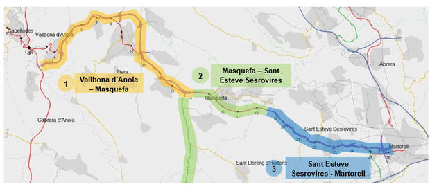 Territori presenta las mejoras para las conexiones por carretera entre el Baix Llobregat Nord y el Anoia