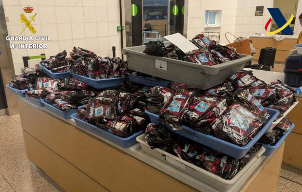Aterriza en el Prat desde la India con casi 30 kilos de tabaco de mascar sin declarar