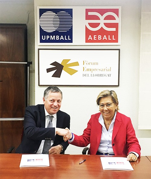 La patronal Aeball firma un acuerdo con Foro Capital Pymes para impulsar la pequeña y mediana empresa del territorio