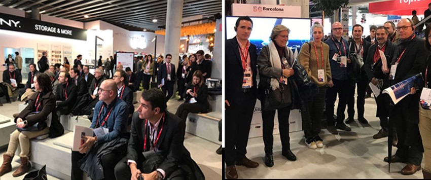 Empresarios del Baix Llobregat y L'Hospitalet visitan el Mobile en un tour realizado con la colaboración de AEBALL