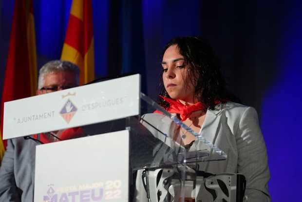 Alba Petisco protagonista del pregón de la fiesta mayor de Esplugues