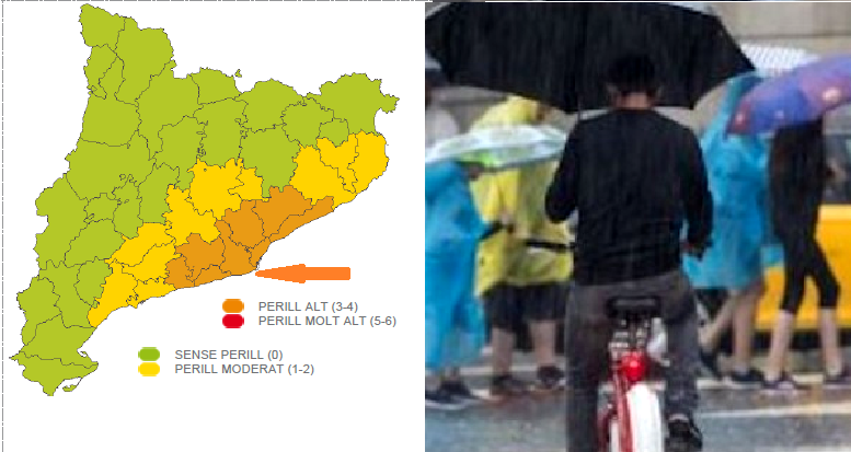 Alerta ante la previsión de lluvias intensas en todo el Baix Llobregat y L’Hospitalet