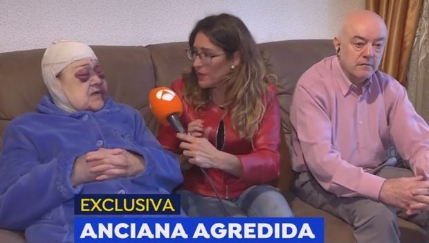 La anciana agredida habla sobre el suceso en Antena 3.