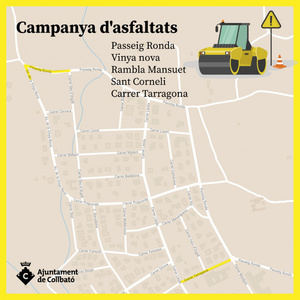 Collbató empezará una campaña de asfaltado en diferentes vías del municipio