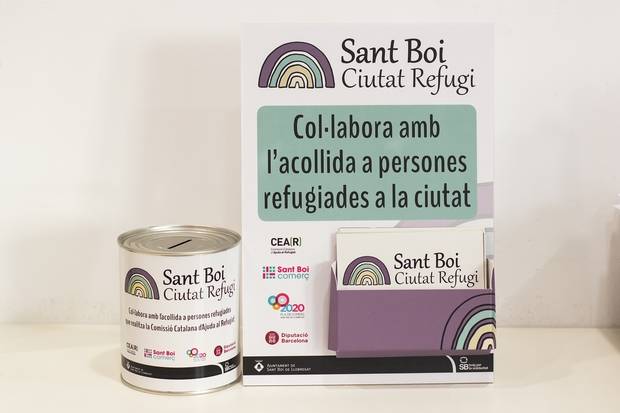 La Asociación de Sant Boi Comerç participa en la campaña de personas refugiadas en la ciudad