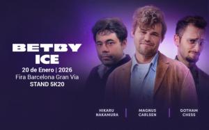 Carlsen y Nakamura protagonizan en L'Hospitalet un duelo a ciegas en un evento exclusivo de BETBY