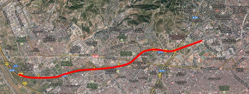 Territori i Sostenibilitat envia a Foment el projecte d’un carril Bus de set quilòmetres que unirà Sant Feliu de Llobregat amb la Diagonal