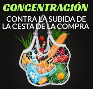 La Marea de Pensionistas y Jubilados de El Prat se concentra en contra de la subida de la cesta de la compra