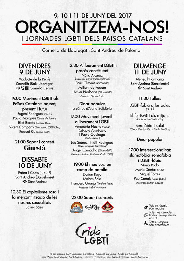 Cornellà inicia las I Jornadas LGBTI de Cataluña