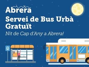 Abrera ofrece bus urbano nocturno gratuito para la celebración de Año Nuevo
