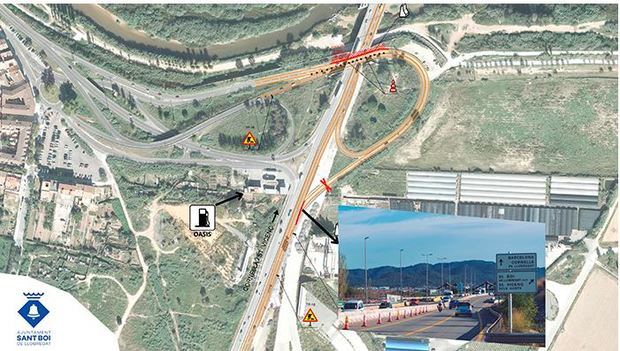 ¡Alerta en Sant Boi! Se cierra una importante entrada a la ciudad por las obras de la autovía B-25
