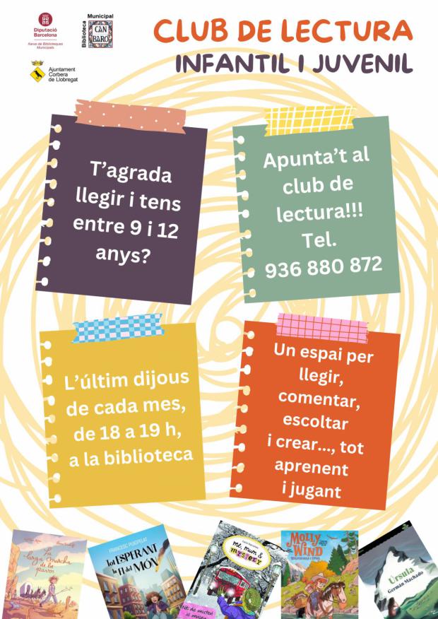 La Biblioteca Can Baró de Corbera lanza un Club de Lectura para jóvenes de 9 a 12 años
