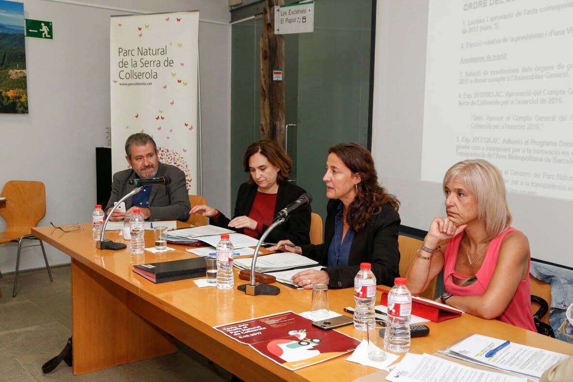 Conesa toma el relevo a Colau en la presidencia del Consorci del Parc Natural de Collserola