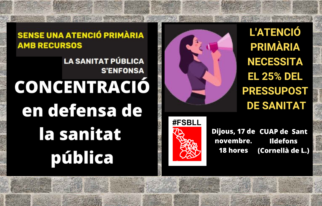 El Baix Llobregat también saldrá a la calle en defensa de la sanidad pública