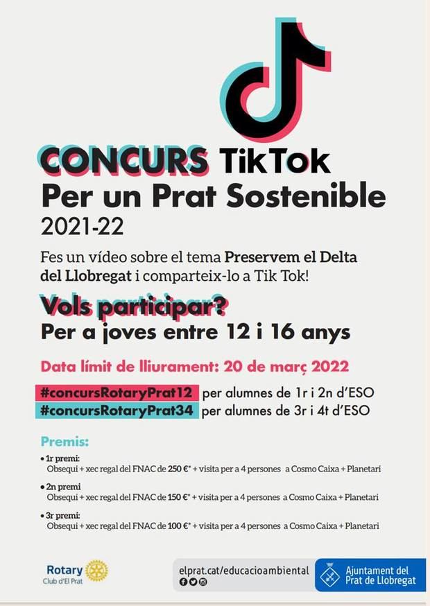 El Rotary Club de El Prat publica un concurso de TikTok para un municipio más sostenible