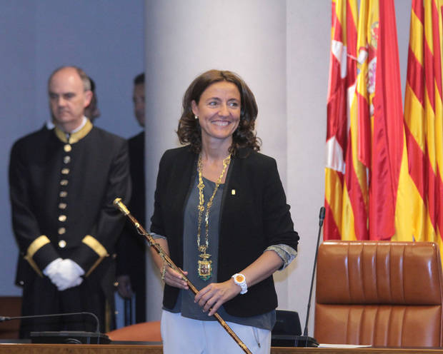 Mercè Conesa, presidenta de la Diputació de Barcelona durant la seva investidura | Arxiu