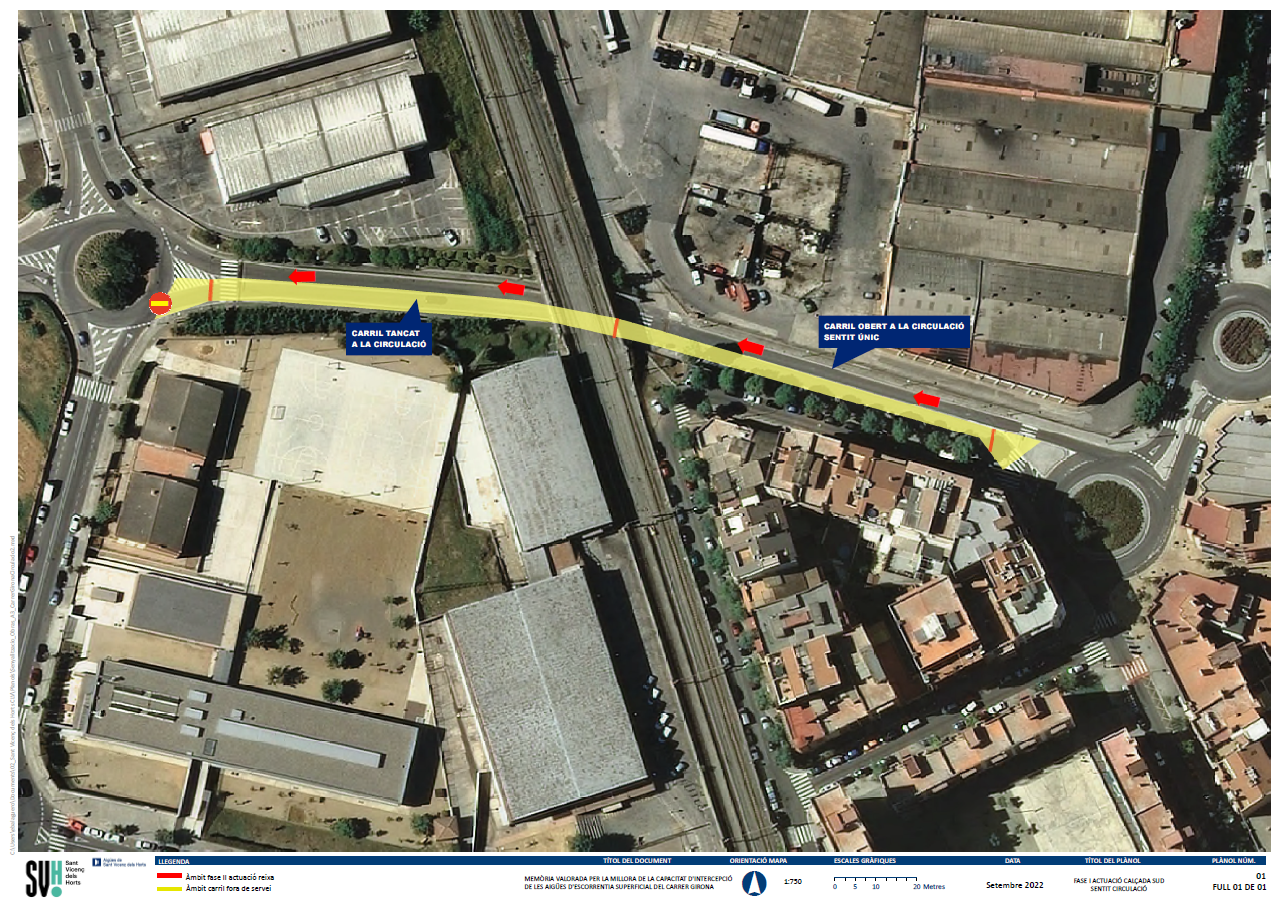 Varias actuaciones en el espacio público provocan afectaciones de tráfico de Sant Vicenç dels Horts