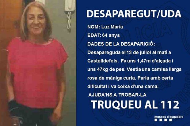 Encuentran sana y salva a la mujer de 64 años desaparecida en Castelldefels