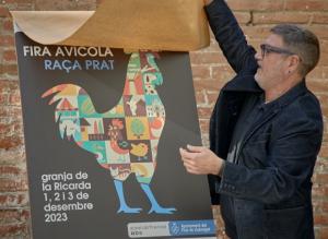 El Prat muestra su icónico Pota Blava a todo color. Descubre el cartel de la Fira Avícola