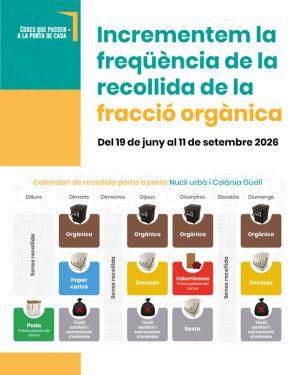 Santa Coloma de Cervelló aumenta la recogida de la fracción orgánica durante el verano