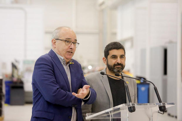 Bargalló y El Homrani durante su visita al centro de Martorell.