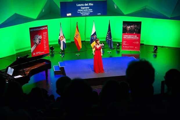 Laura del Río, el pasado mes de julio en el concierto de galardonados del Auditorio de Tenerife.