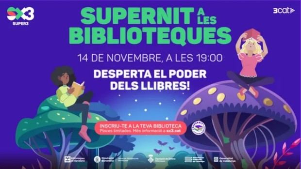 La quinta edición de la Supernit del Club Super3 fomentará la lectura en Collbató