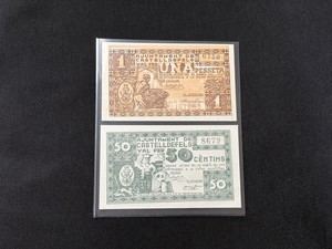 El Archivo Municipal de Castelldefels incorpora billetes históricos de 1937