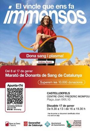 Castelldefels acoge el Maratón de Donantes de Sangre el 17 de enero
