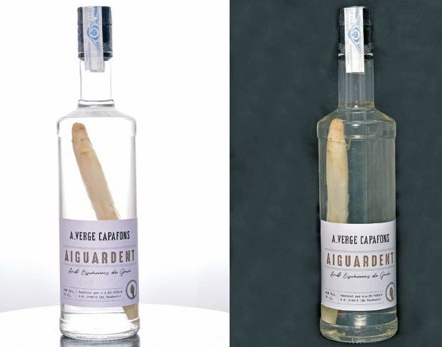 El nuevo licor de Gavà logra meter un ‘espàrrec’ dentro de una botella