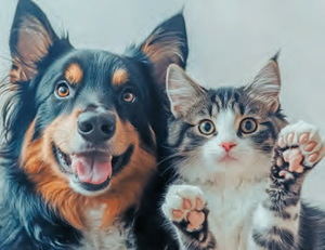 El gato al agua a cara de perro
