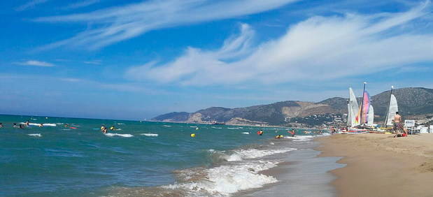 Castelldefels, una playa de bandera