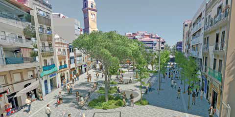 La plaça Espanyola de L’H es posa maca per millorar els usos ciutadans