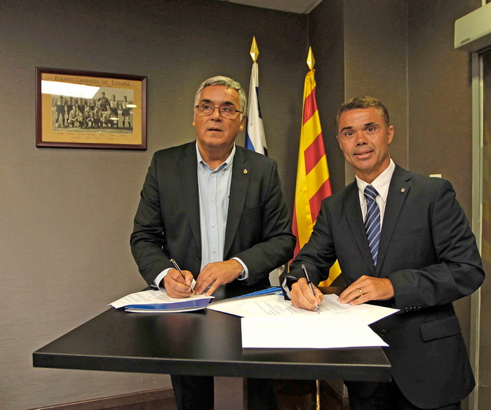Acord de col·laboració entre el Canal Olímpic de Catalunya i el RCD Espanyol