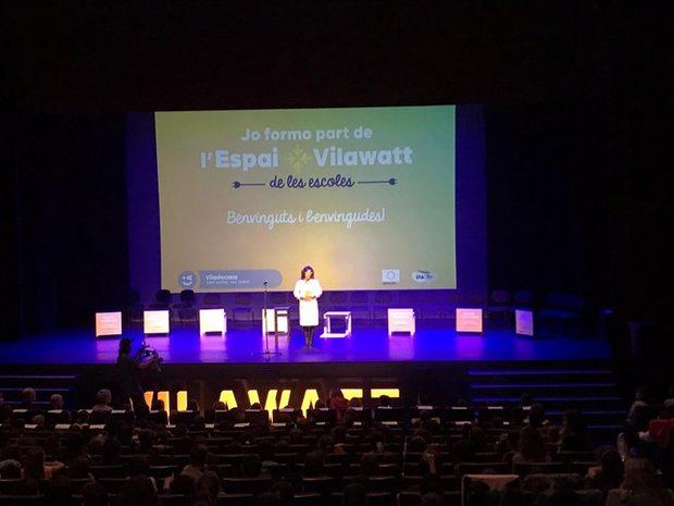 Presentación del Vilawatt ante 9 escuelas de Viladecans