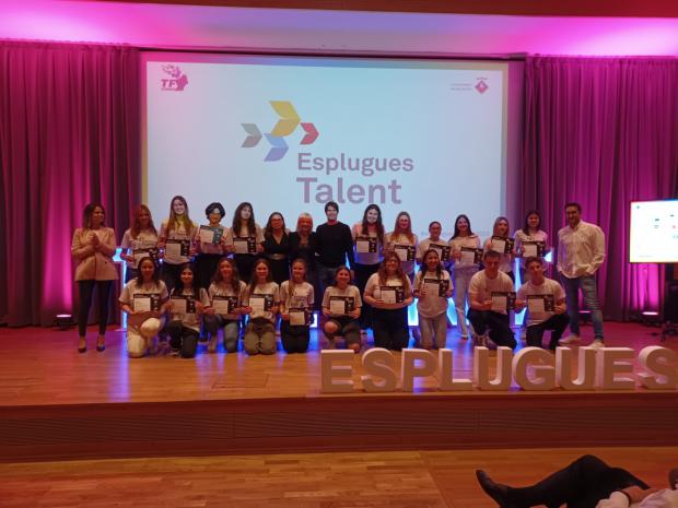 Estudiantes premiados del Esplugues Talent