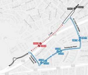 Castelldefels cortará esta noche la avenida Constitución a la altura de la avenida 305