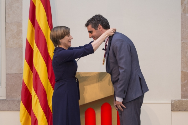 L’investigador santboià Manel Esteller rep la Medalla d’Honor d’Or del Parlament de Catalunya