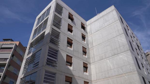 Fachada exterior de la promoción.