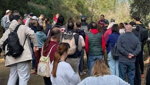 Cerca de 300 personas disfrutan de los cerezos en flor en Sant Climent de Llobregat