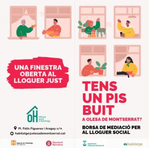 Olesa de Montserrat abre ayudas para incorporar pisos vacíos a la bolsa de alquiler social