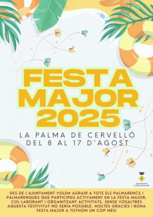 La Festa Major 2025 de La Palma de Cervelló arranca con novedades y seguridad reforzada